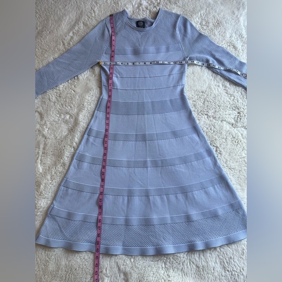 Vince Camuto Eyelet Pointelle Sweater Dress M - Picture 9 of 9